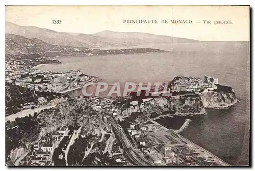 Cartes postales Principaute de Monaco Vue generale
