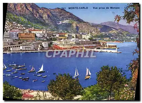 Cartes postales Monte Carlo Vue prise de Monaco