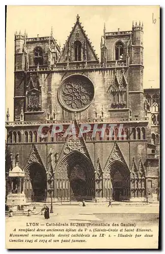 Cartes postales Lyon Cathedrale St Jean Primatiale des Gaules