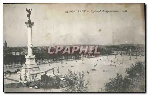 Ansichtskarte AK Bordeaux Esplanades des Quinconces