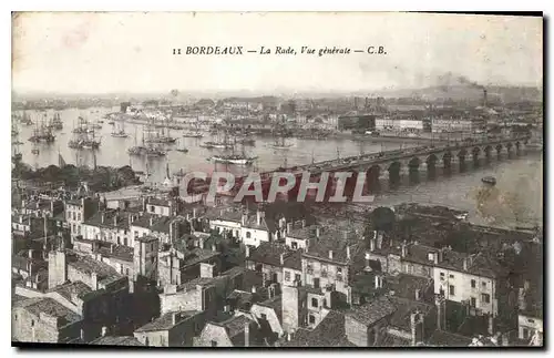 Cartes postales Bordeaux La Rade Vue generale