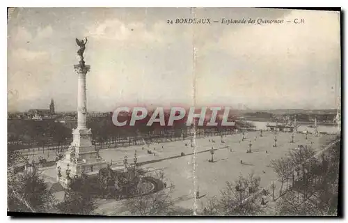 Cartes postales Bordeaux Esplanades des Quinconces