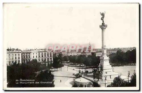 Cartes postales Bordeaux Le Monument des Girondins