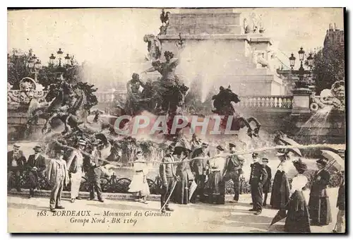 Cartes postales Bordeaux Le Monument des Girondins Groupe Nord