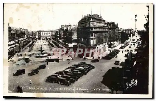 Cartes postales Bordeaux Allees de Tourny et Cours de XXX Juillet