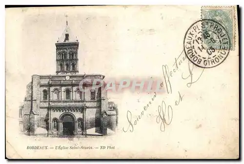 Cartes postales Bordeaux L'Eglise Saint Seurin