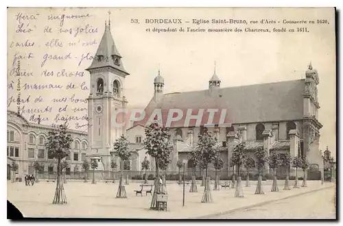 Cartes postales Bordeaux Eglise Saint Bruno