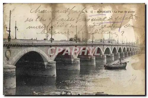 Cartes postales Bordeaux Le Pont de pierre