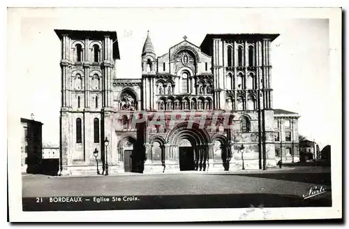 Ansichtskarte AK Bordeaux Eglise Sta Croix