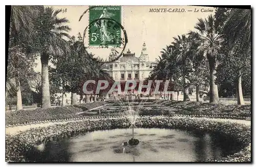 Cartes postales Monte Carlo Le Casino et les Jardins