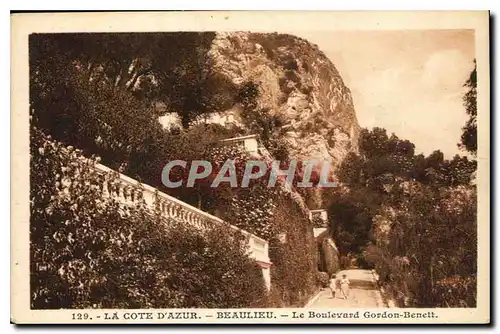 Cartes postales La Cote D'Azur Beaulieu le Boulevard Gordon Benett