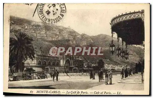 Cartes postales Monte Carlo Le Cafe de Paris