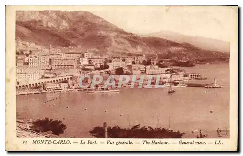 Cartes postales Monte Carlo Le Port Vue Generale