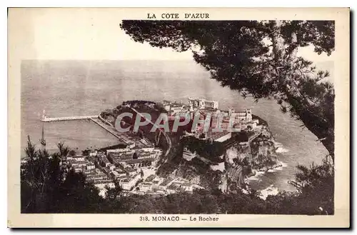 Cartes postales Monaco Le Rocher