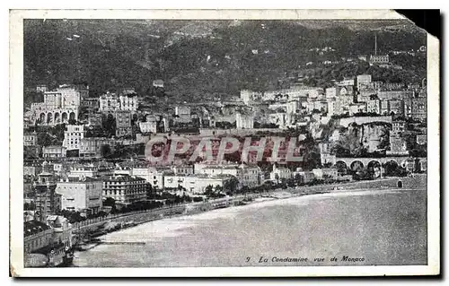 Cartes postales La Condamine Vue de Monaco