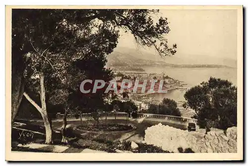 Ansichtskarte AK Monte Carlo Alpes Maritimes Panorama vers le Cap Martin