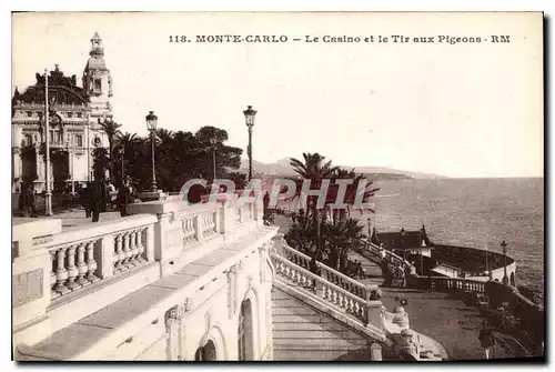 Cartes postales Monte Carlo Le Casino le Tiraux Pigeons