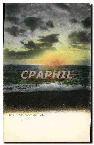 Cartes postales Soleil Couchant