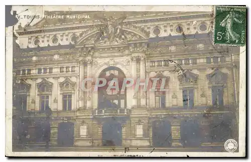 Cartes postales Tours Theatre Municipal