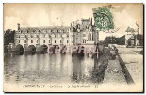 Ansichtskarte AK Chenonceaux Le Chateau La Facade Occidentale