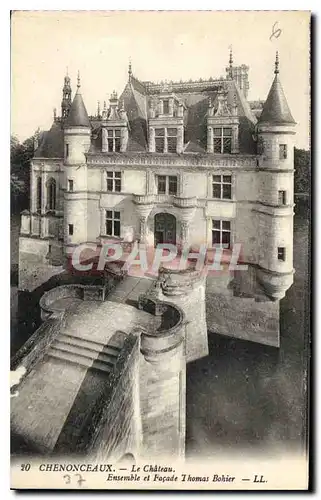 Ansichtskarte AK Chenonceaux Le Chateau Ensemble el Facade Thomas Bohier