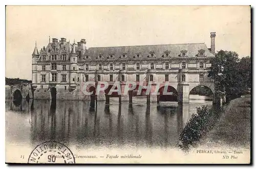 Cartes postales Chateau de Chenonceaux Facade Meridionale