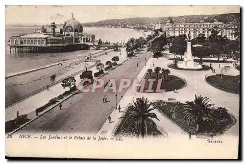 Ansichtskarte AK Nice Les Jardins et le Palais de la Jetee