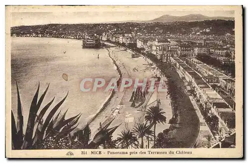 Ansichtskarte AK Nice Panorama pris des Terrasses du Chateau