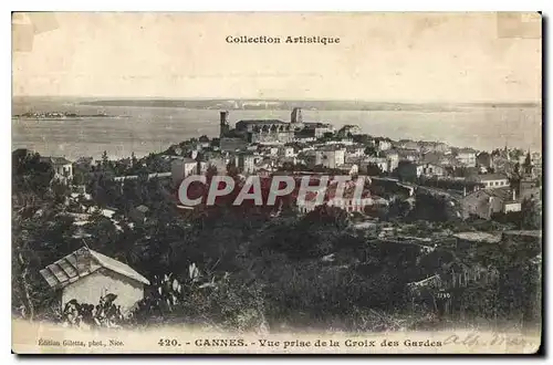 Cartes postales Cannes vue prise de la Croix des Garde