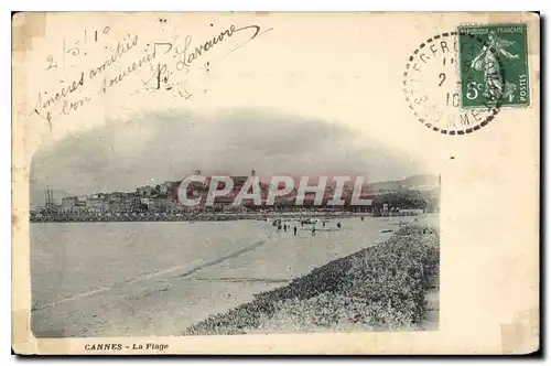 Cartes postales Cannes La Plage