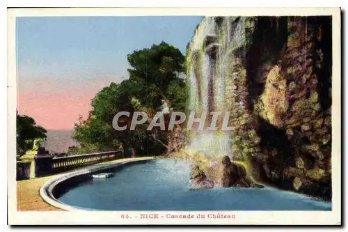 Cartes postales Nice Cascade du Chateau