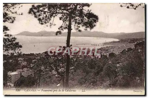 Cartes postales Cannes Panorama pris de la Californie