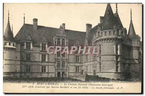 Cartes postales Azay Le Rideau Le Chateau National