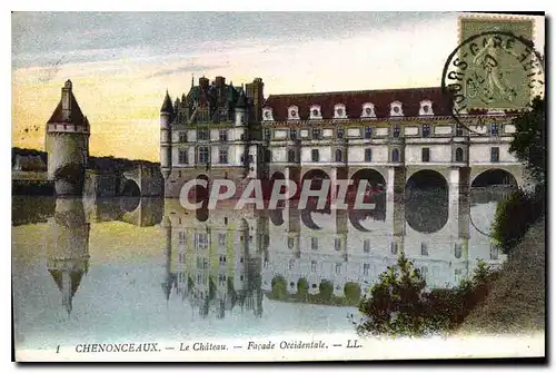 Ansichtskarte AK Chenonceaux Le Chateau Facade Occidentale