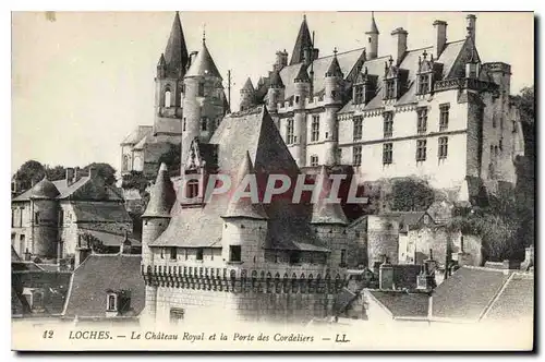 Ansichtskarte AK Loches Le Chateau et le Porte des Cordeliers