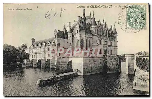 Cartes postales Chateau de Chenonceaux Facade