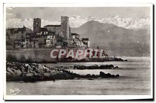 Cartes postales Antibes et la chaine des Alpes