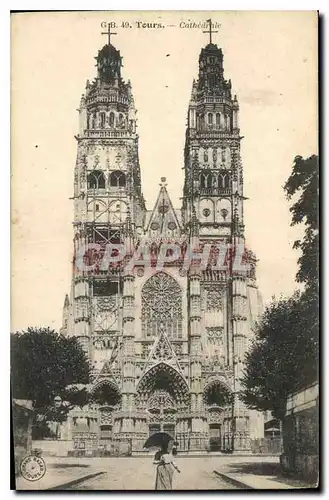 Cartes postales Tours Cathedrale