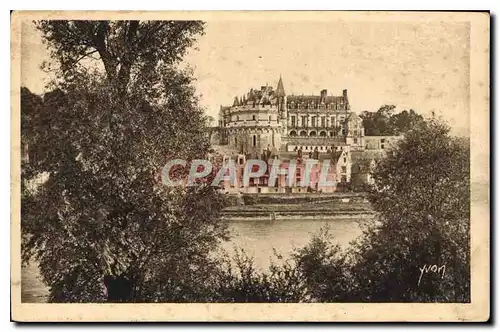 Cartes postales Le Chateau d'Amboise vu des bords de la Loire