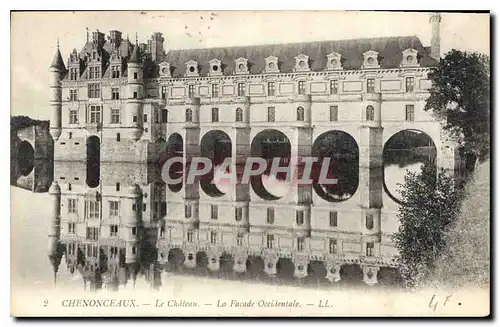 Ansichtskarte AK Chenonceaux Le Chateau La Facade Occidentale