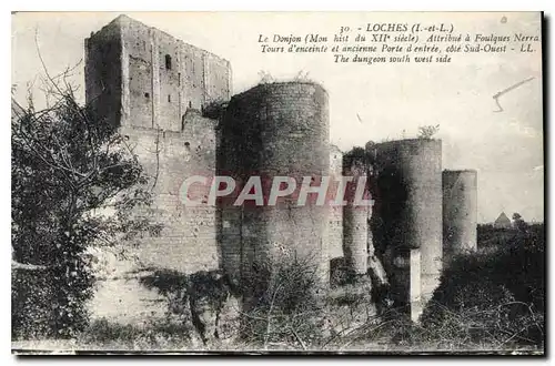 Cartes postales Loches Le Donjon