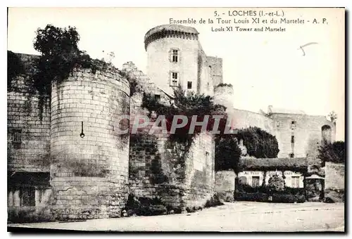 Ansichtskarte AK Loches Ensemble de la Tour Louis XI et du Martelet