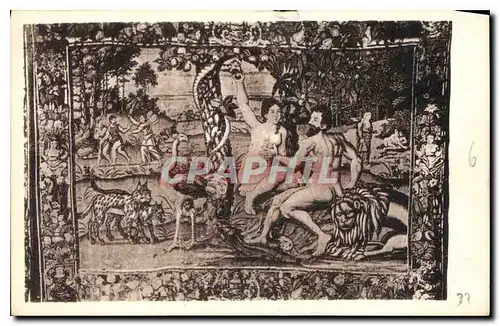 Cartes postales Langeais Tapisserie Tentation