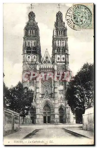 Cartes postales Tours La Cathedrale