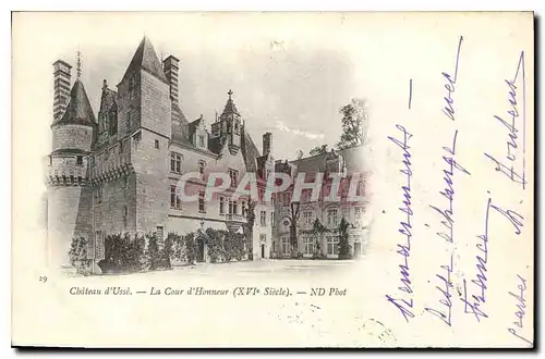 Cartes postales Chateau d'Usse La Cour d'