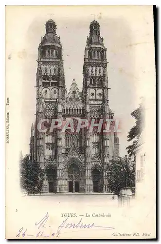 Cartes postales Tours La Cathedrale