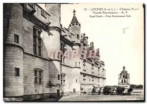 Ansichtskarte AK Loches Chateau Royal Facade Renaissance