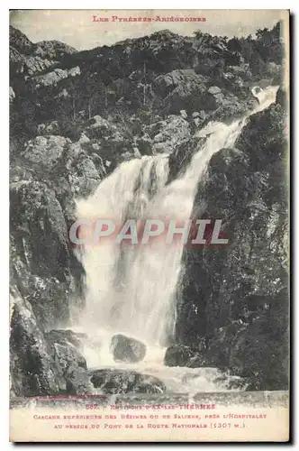 Cartes postales Environs d'Ax les Thermes Cascade superieure des Bezines ou de Saliens