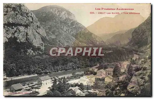 Cartes postales Les Pyrenees Ariegeoises Ussat les Bains Vue Generale