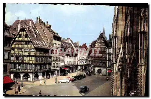 Cartes postales Strasbourg Place de la Cathedrale